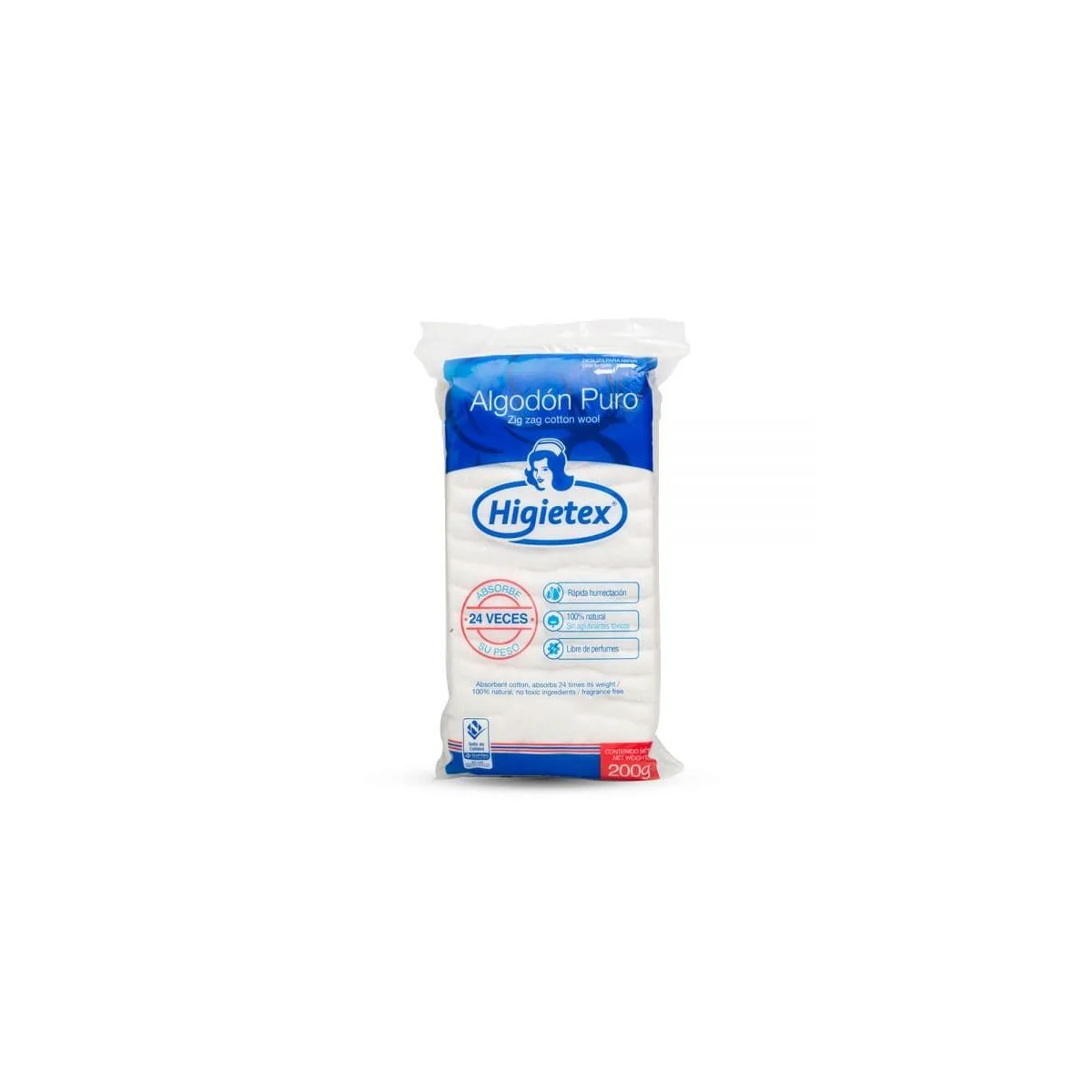Algodón En Rollo 250g - Higietex Premium Para Manualidades
