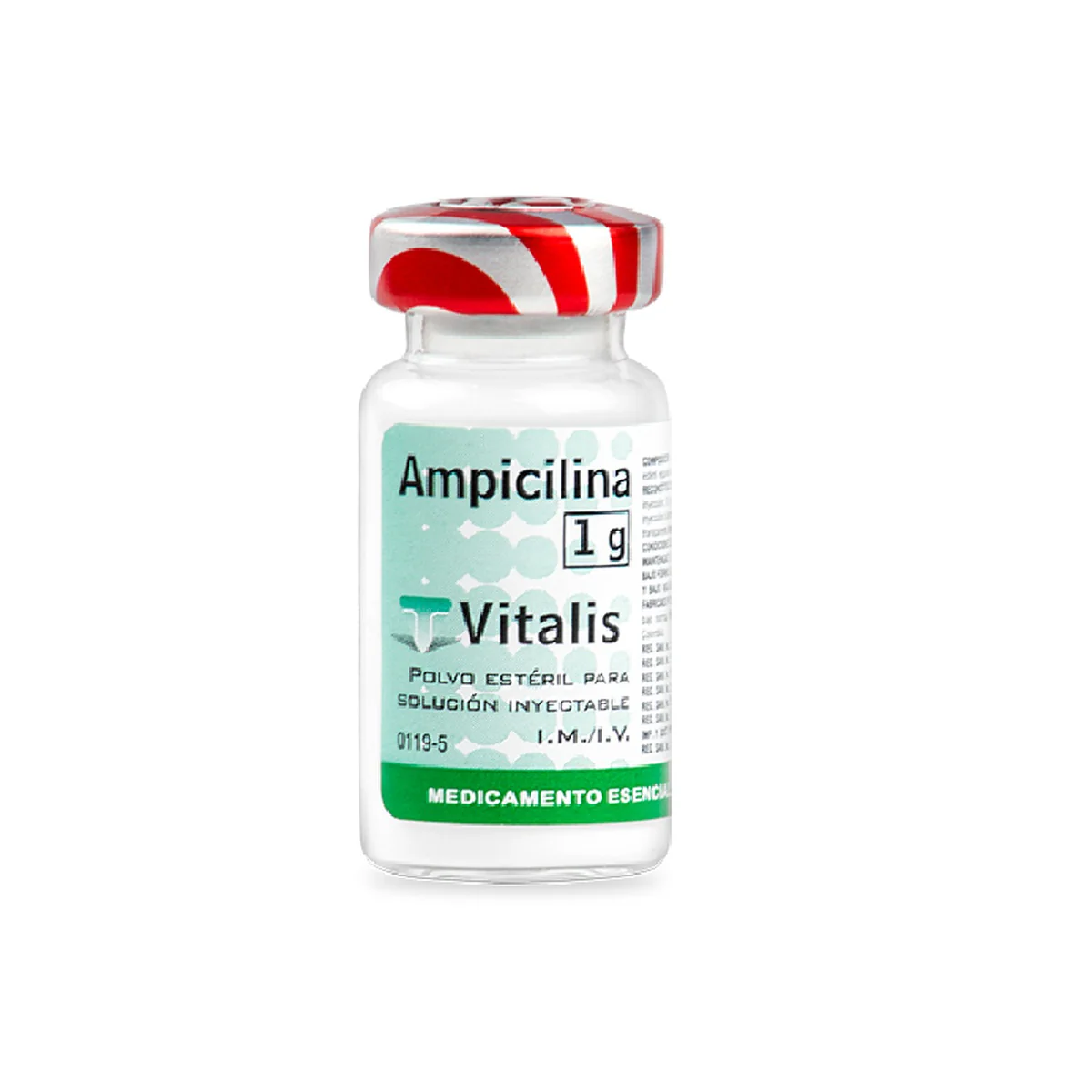 Ampicilina 1g Vial Inyectable Vitalis - Antibiótico Efectivo