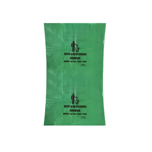 BOLSA VERDE 46x50 cm Cal 2 NO RECICLABLE ALLMED