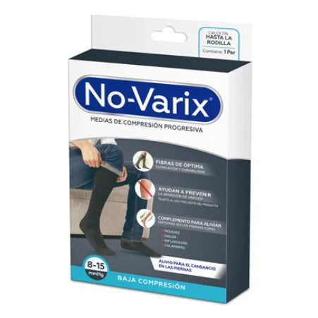 Calcetín Compresivo Hombre 8-15 mmHg Blanco S - Novarix