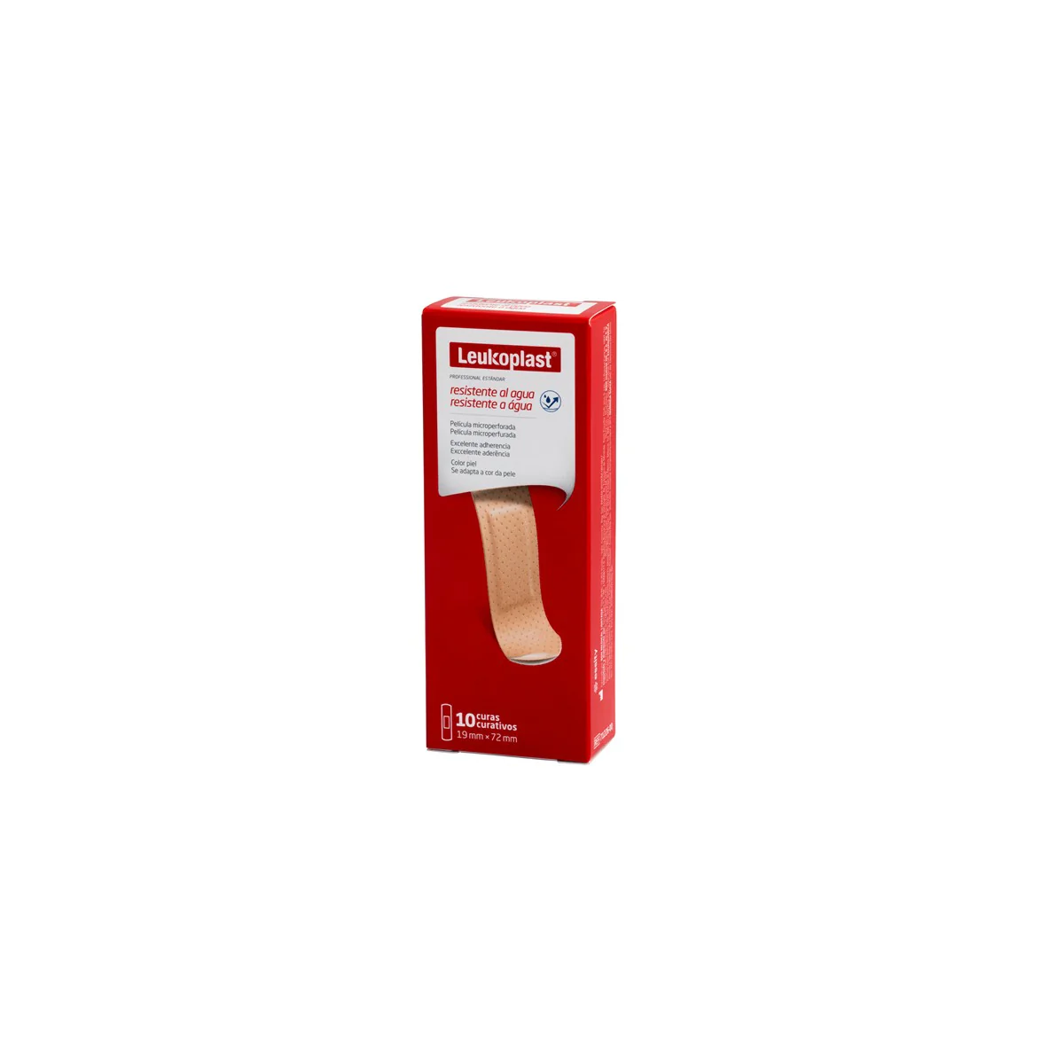 Curas Leukoplast Estándar Color Piel Caja 10 Und Ref.7122600