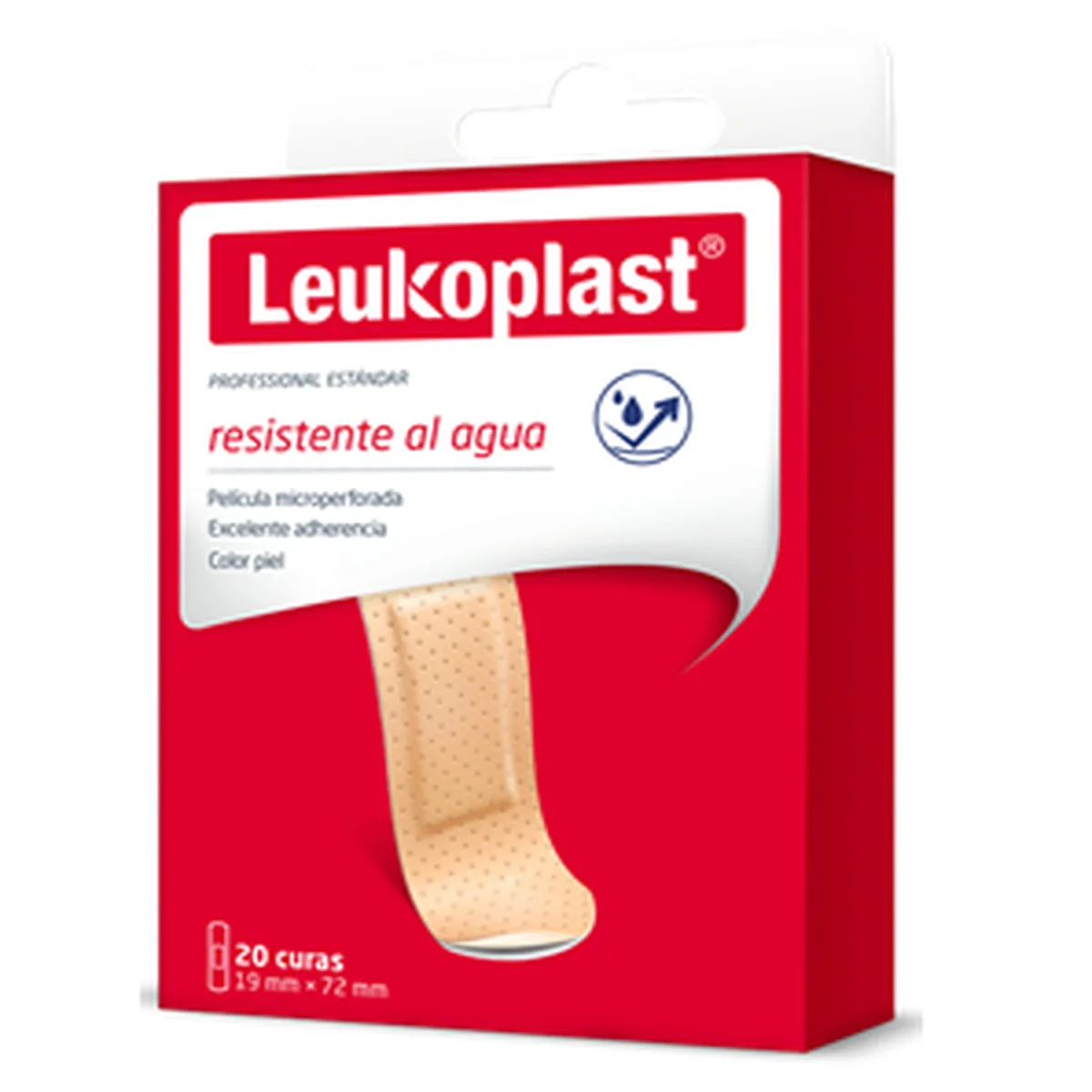 Curas Leukoplast Estándar Color Piel Caja 20 Und