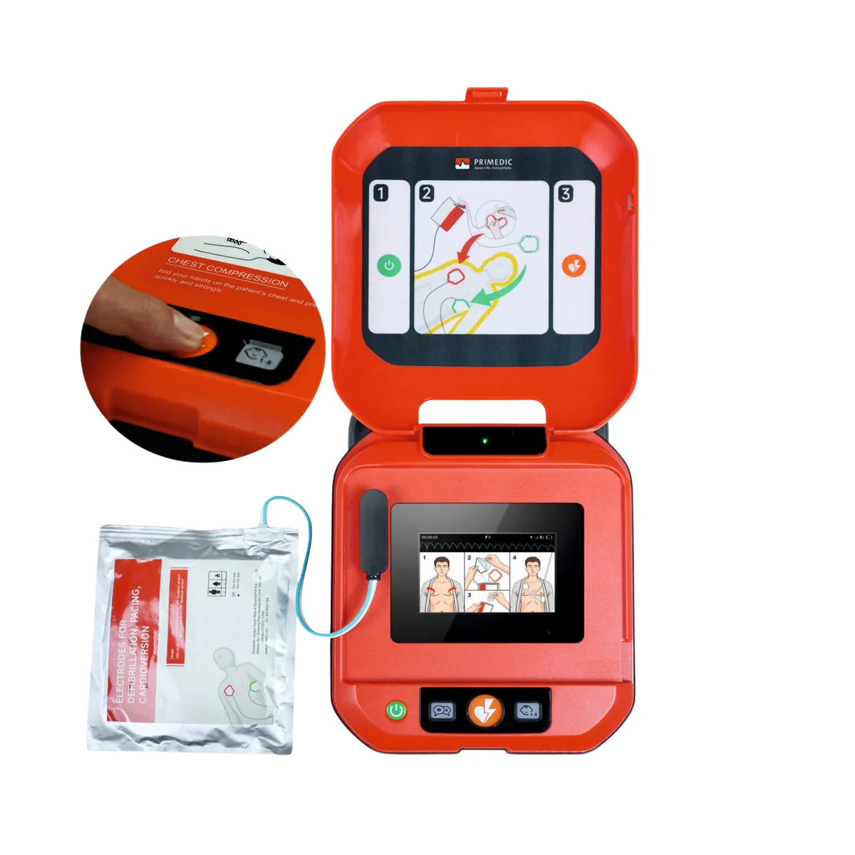 Desfibrilador Automático Primedic HeartSave YA DEA Electrodos Estándar - Image 7
