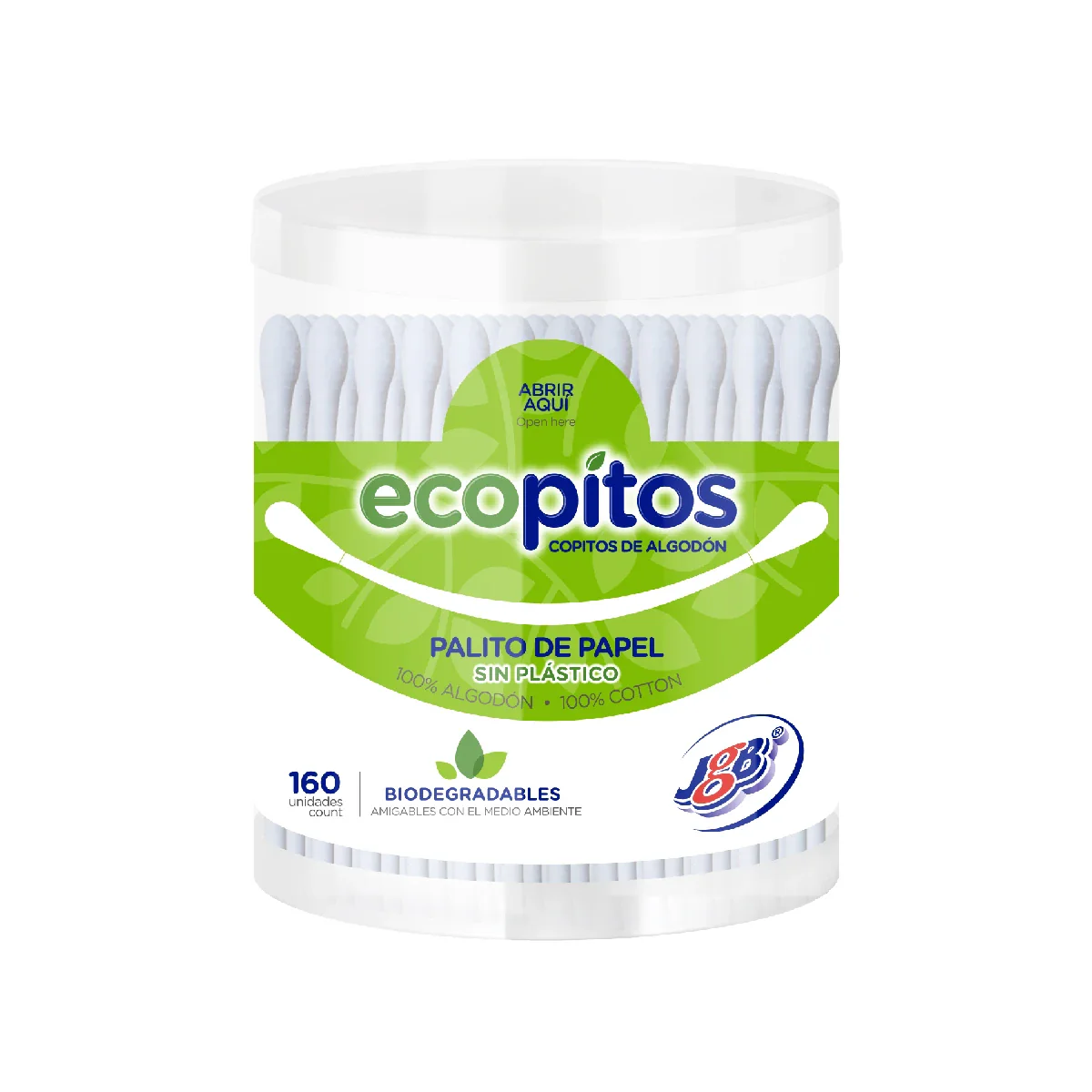 Ecopitos - Copitos de Algodón X160 Und - JGB