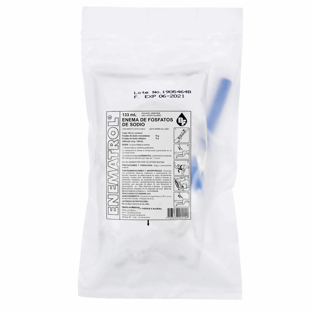 Enematrol Bolsa 133 ML - Solución Enema Para Adultos