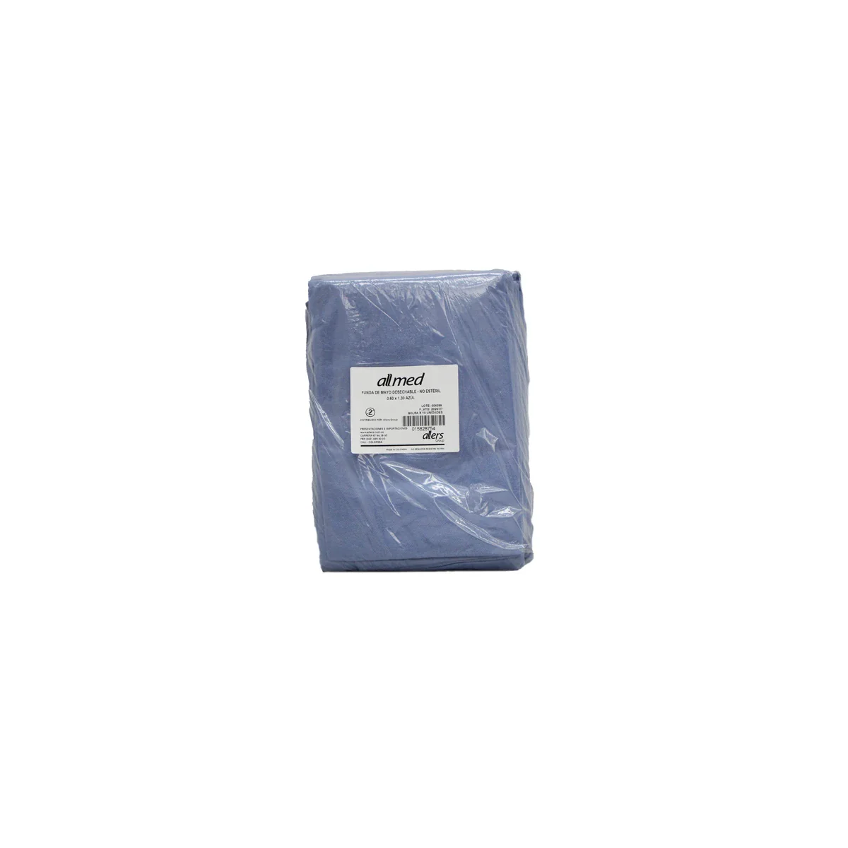 Funda Desechable Azul 60x130 cm Paq. 10 Und - Allmed