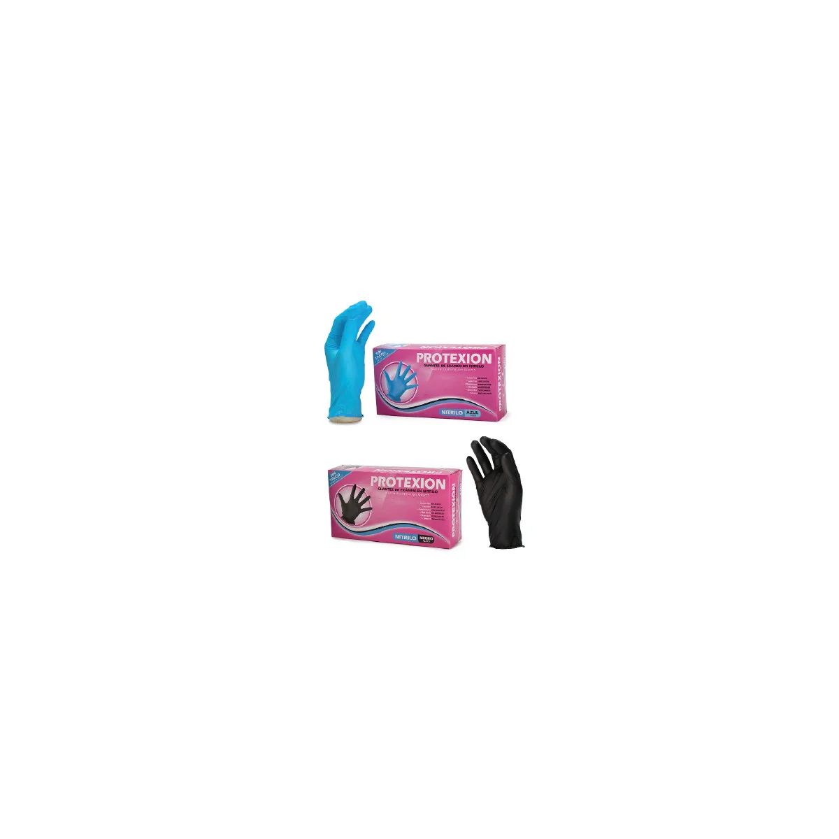 Guante Nitrilo Azul Talla M - Protex Caja x 100