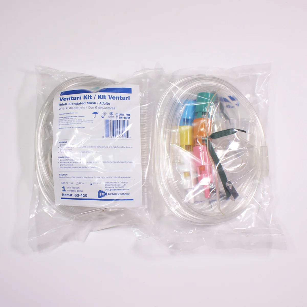 Kit Venturi Adulto 6 Disyuntores Global Healthcare