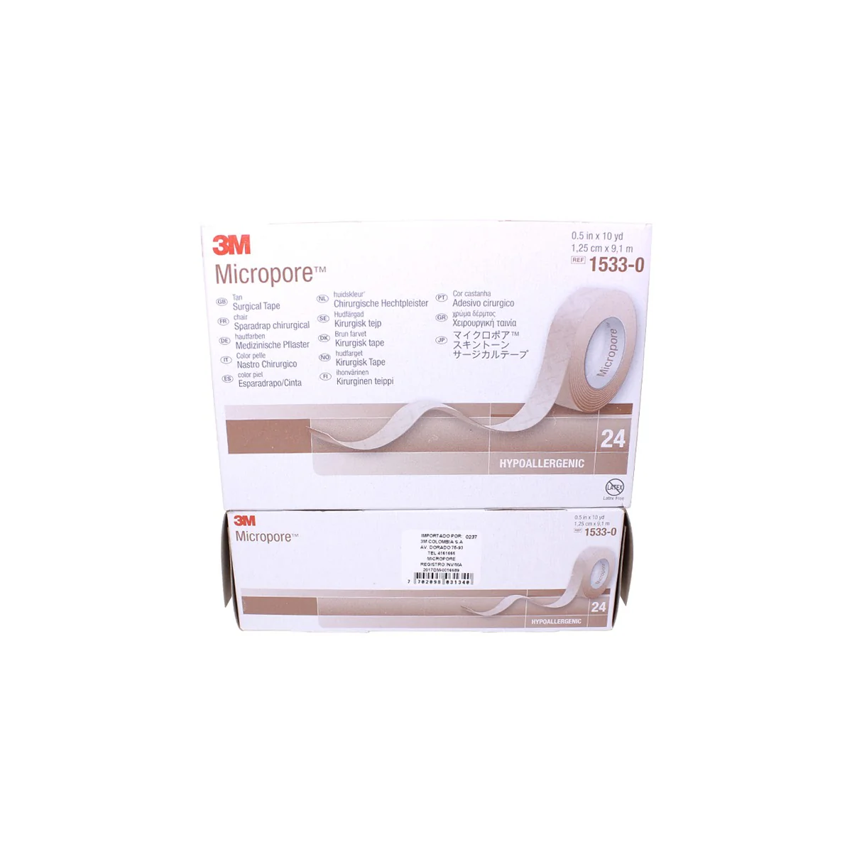 MicroPore C/Piel 1/2" x 24 Und - Cinta Adhesiva Médica