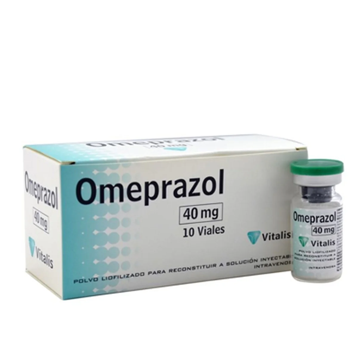 Vitalis Omeprazol 40 mg Inyección - Alivio Rápido