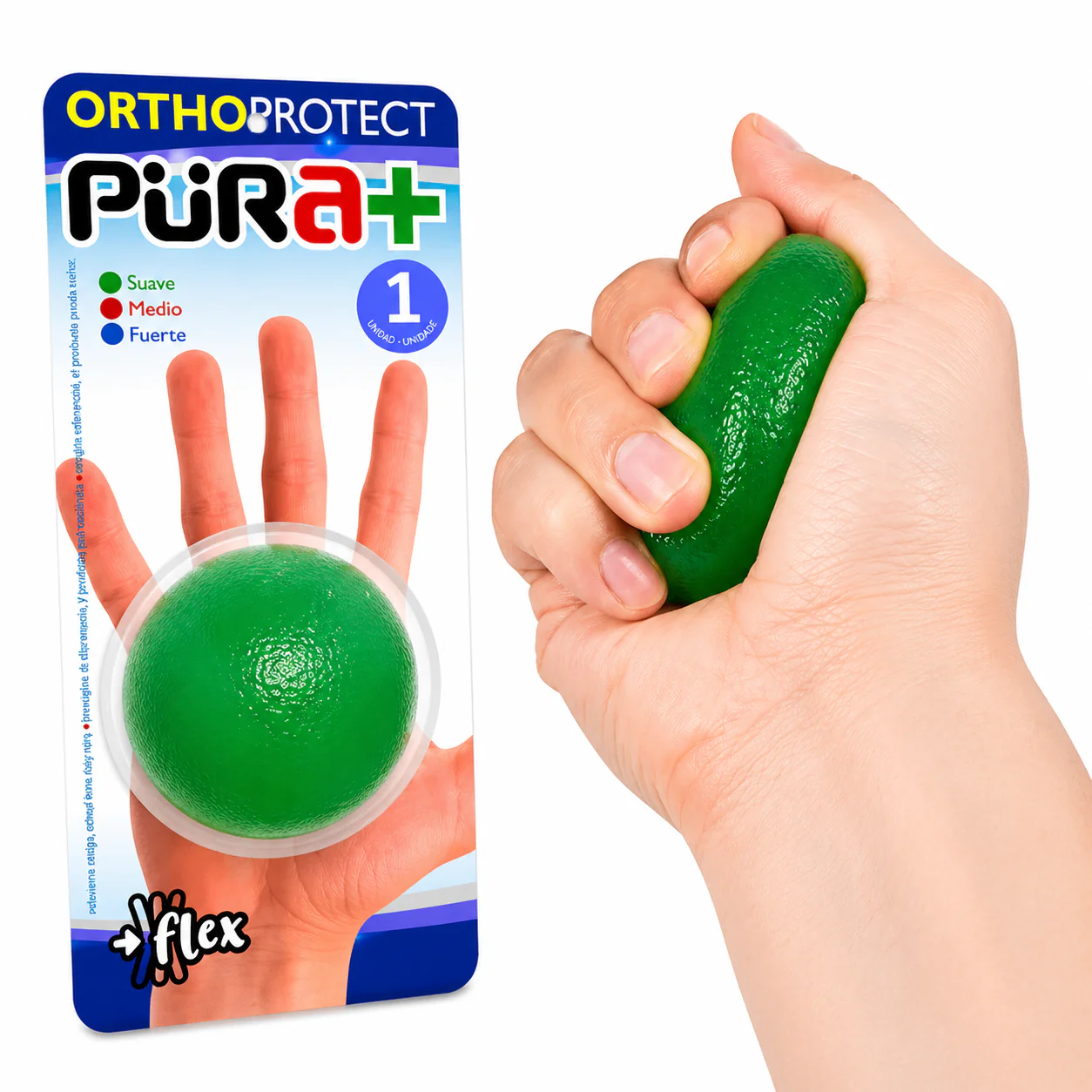 Pelota de Fisioterapia Suave (Verde) Ref. 11572 Pura Avimex