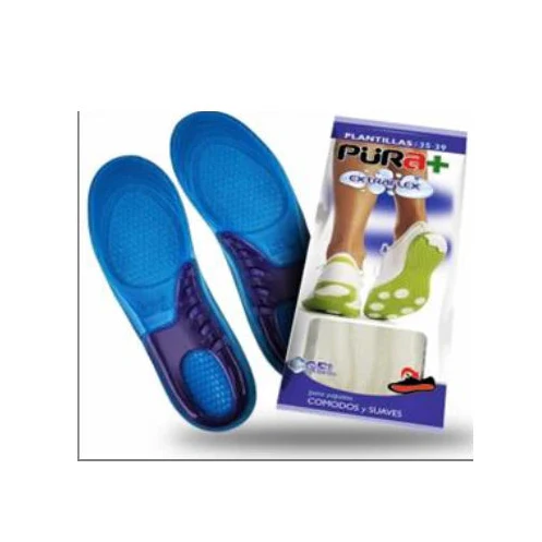 PURA+ Plantilla Silicona Talla 35-39 Azul/Gris Ref. 2594