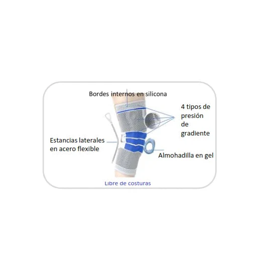 Rodillera Estabilizadora Gel Talla XL - Ortotex