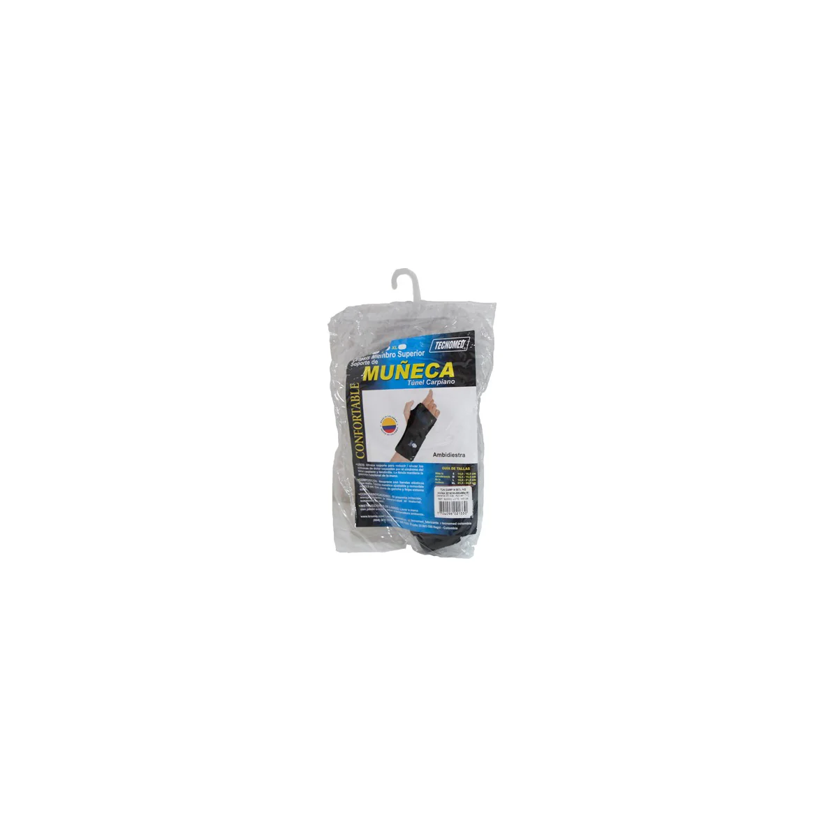 Kromia Soporte Muñeca Tunel Carpiano Ambidiestro Negro