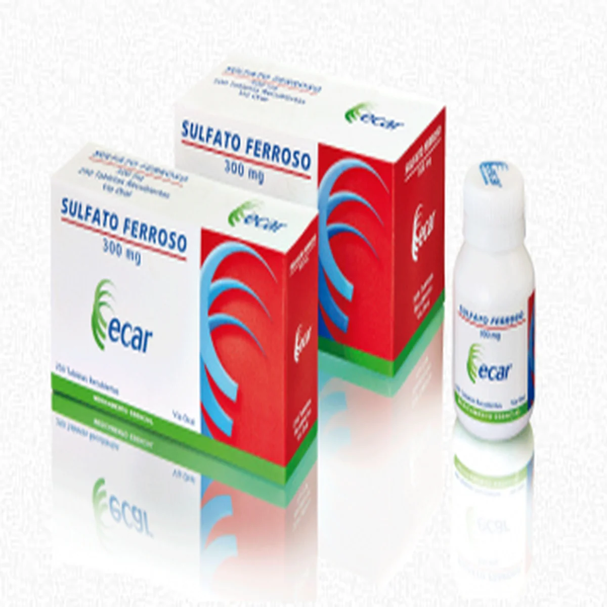 Ecar Sulfato Ferroso 300 mg - 250 Tabletas Recubiertas