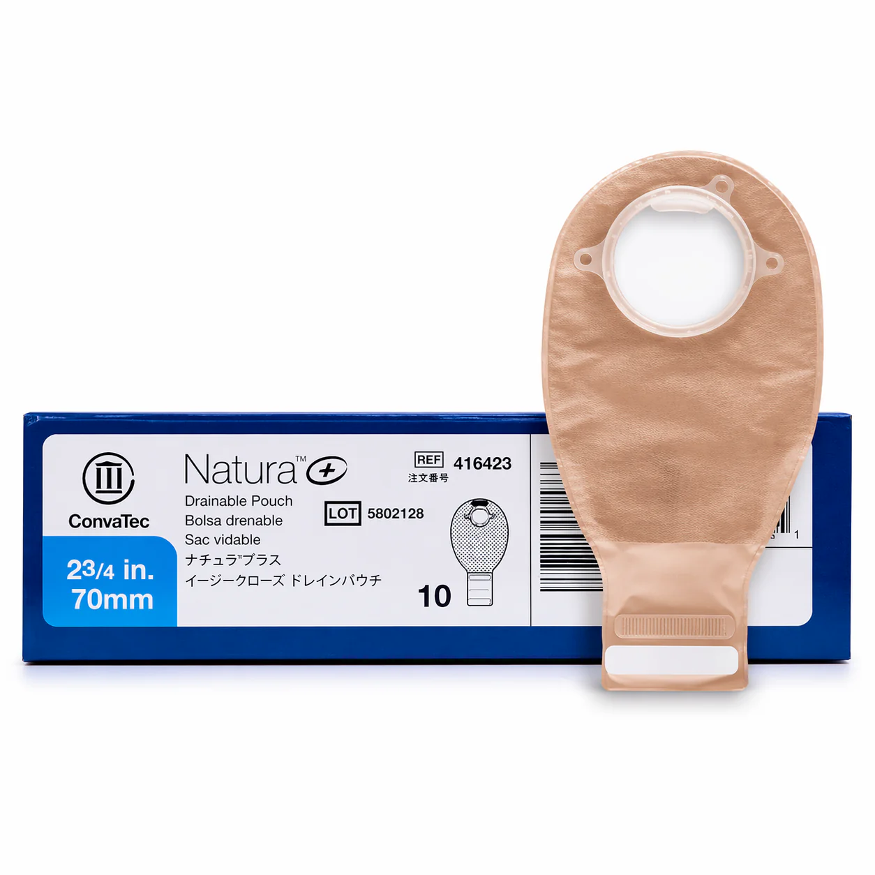 SURFIT Natura Bolsa Drenable Ostomía Filtro Carbón 70mm