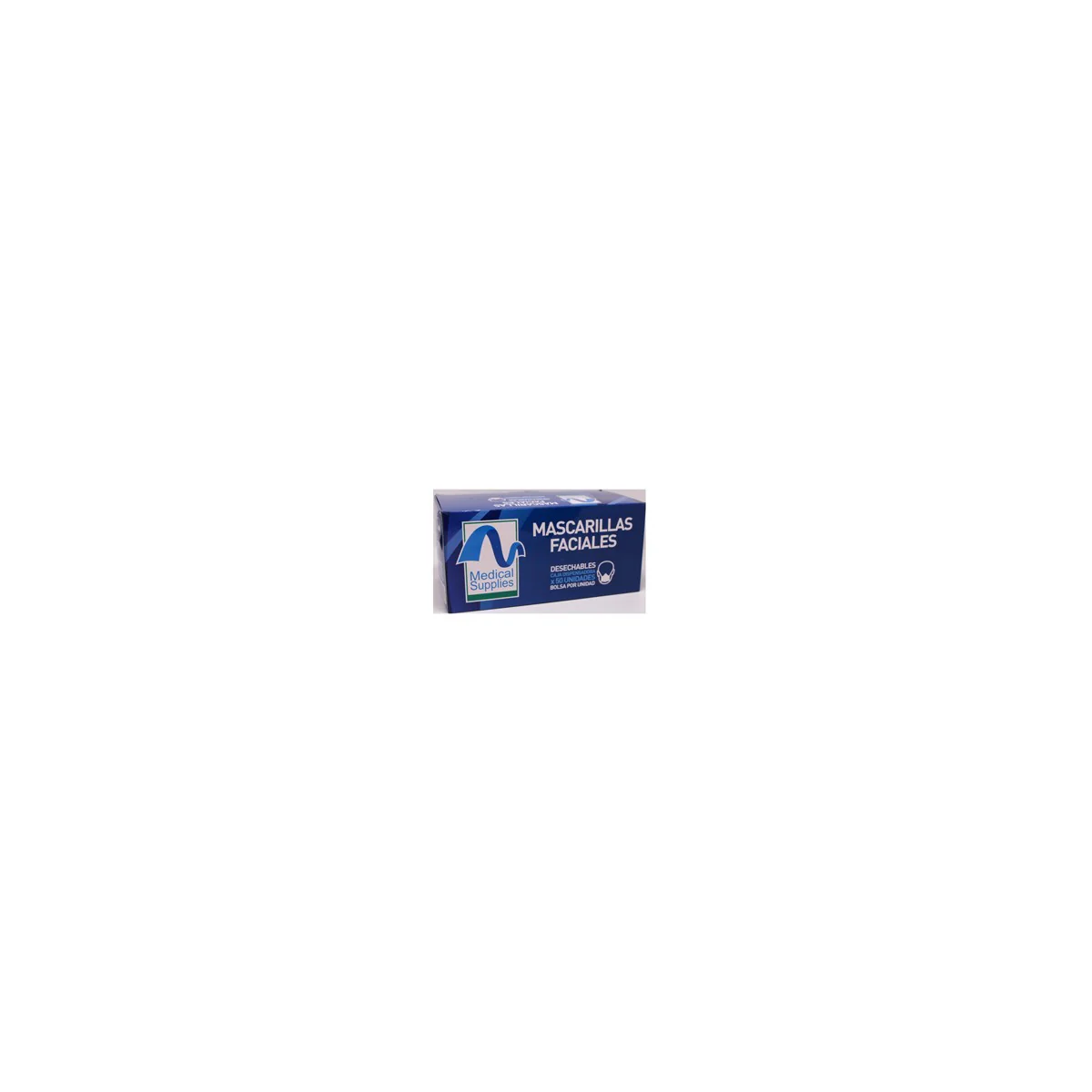Tapaboca Azul Individual Cja 50 Und - Medical Supplies