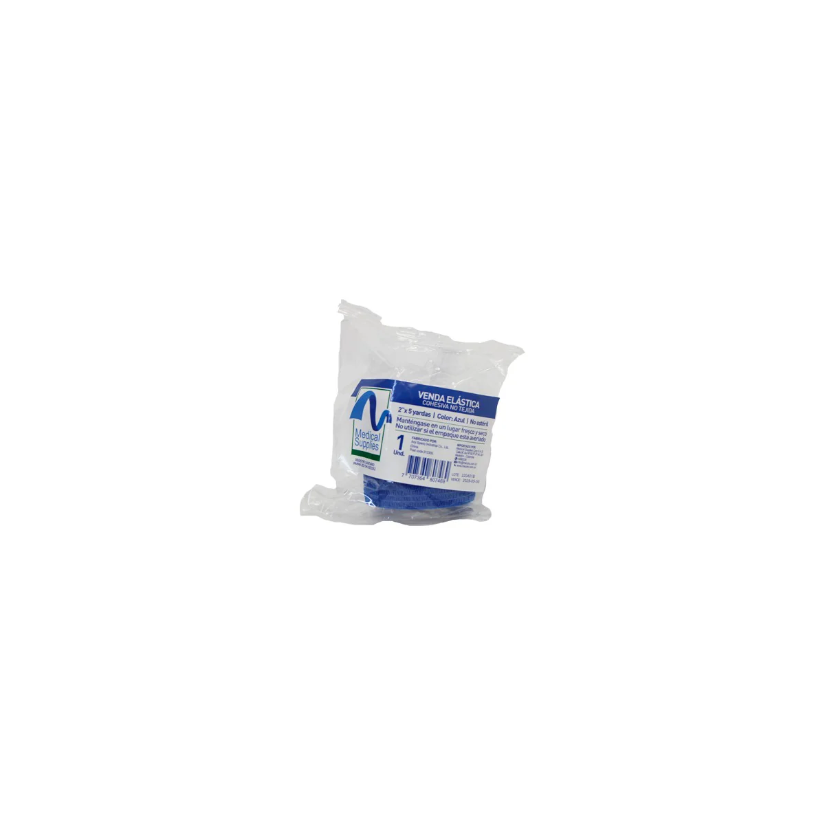 Venda Cohesiva Azul 2" x 5 Yards - Medical Supplies Corp.