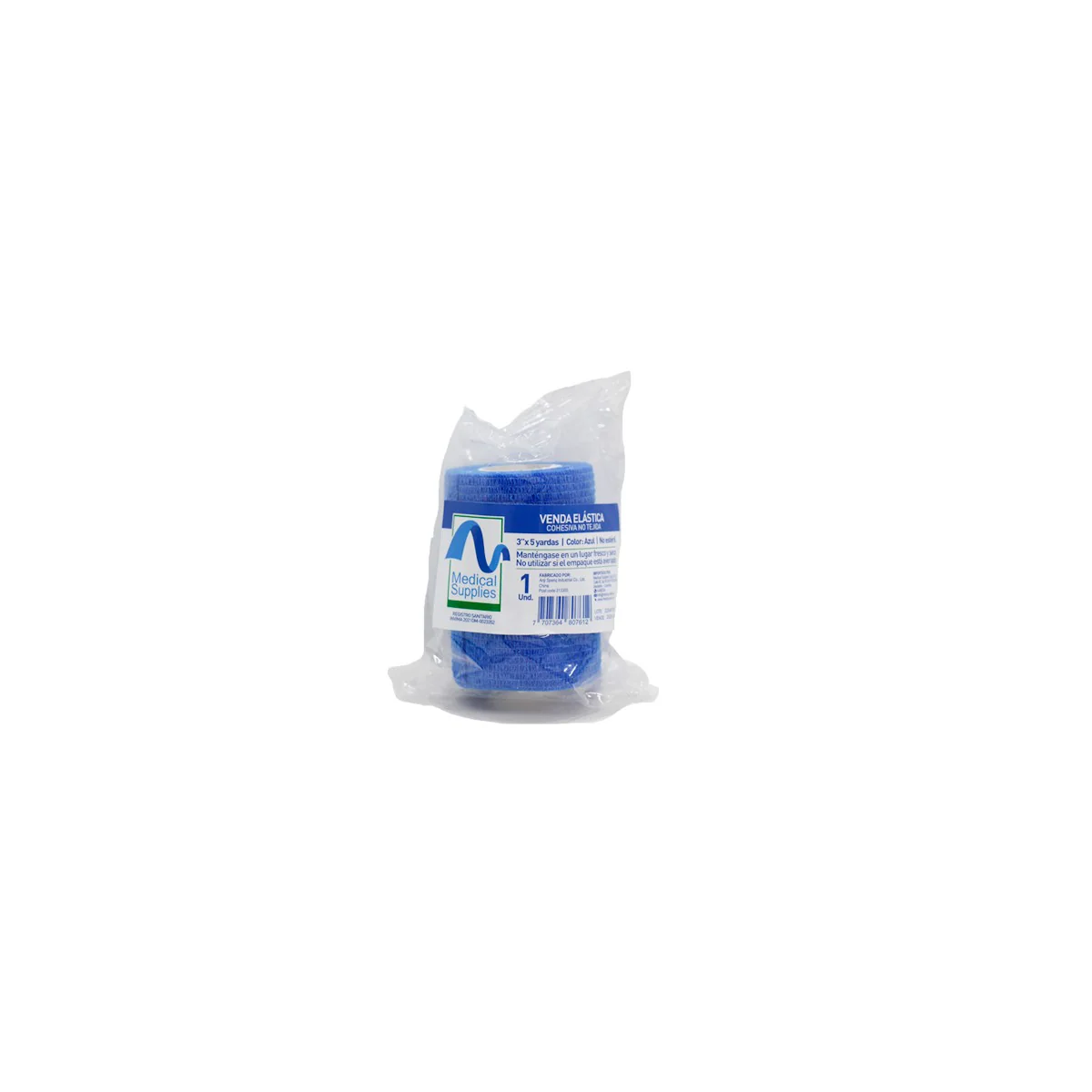 Venda Cohesiva Azul 3x5 Yardas - Medical Supplies Corp.