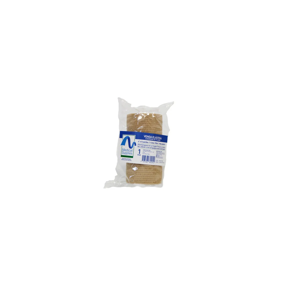 Venda Cohesiva Piel 4x5 Yards - Medical Supplies Corp.