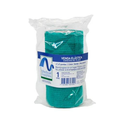 VENDA COHESIVA VERDE 4" X 5 YARDAS - MEDICAL SUPPLIES