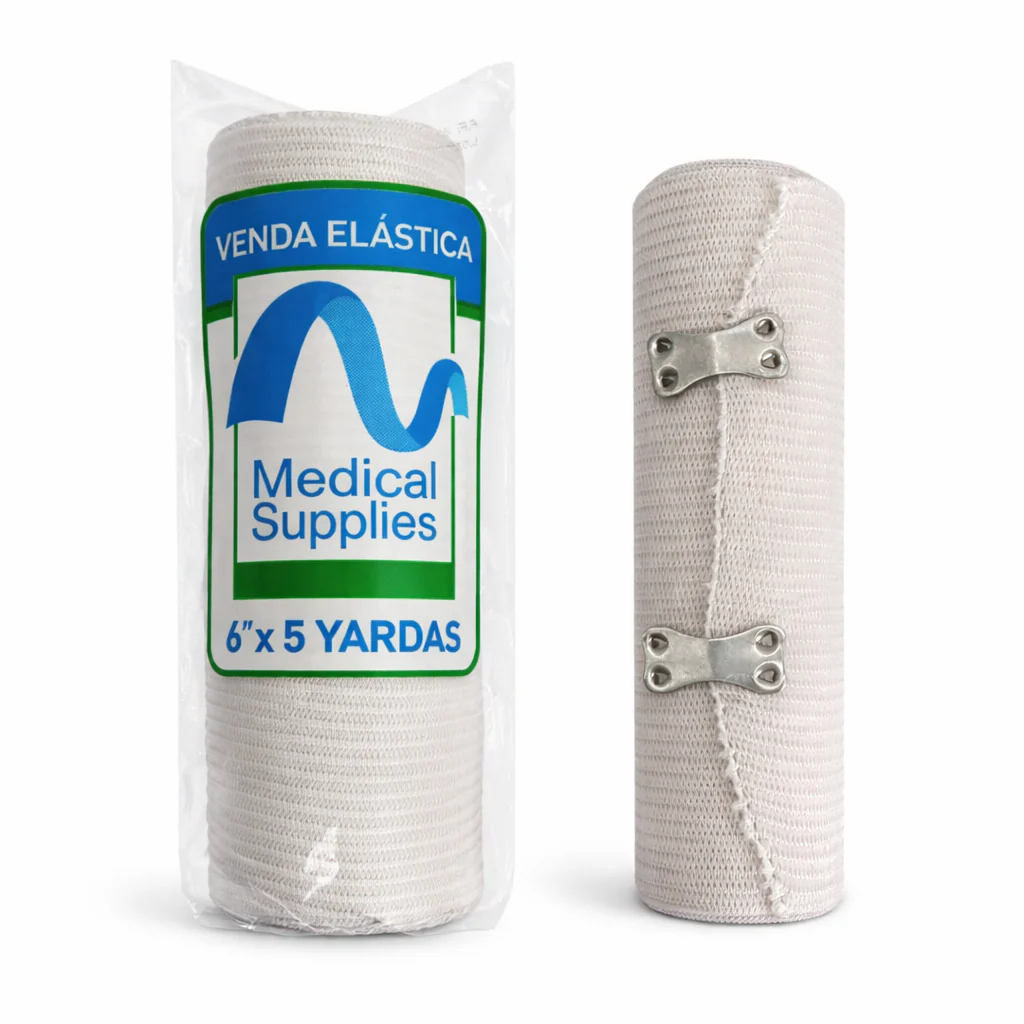 Venda Elástica Medical Supplies 6" x 5" - Blanco