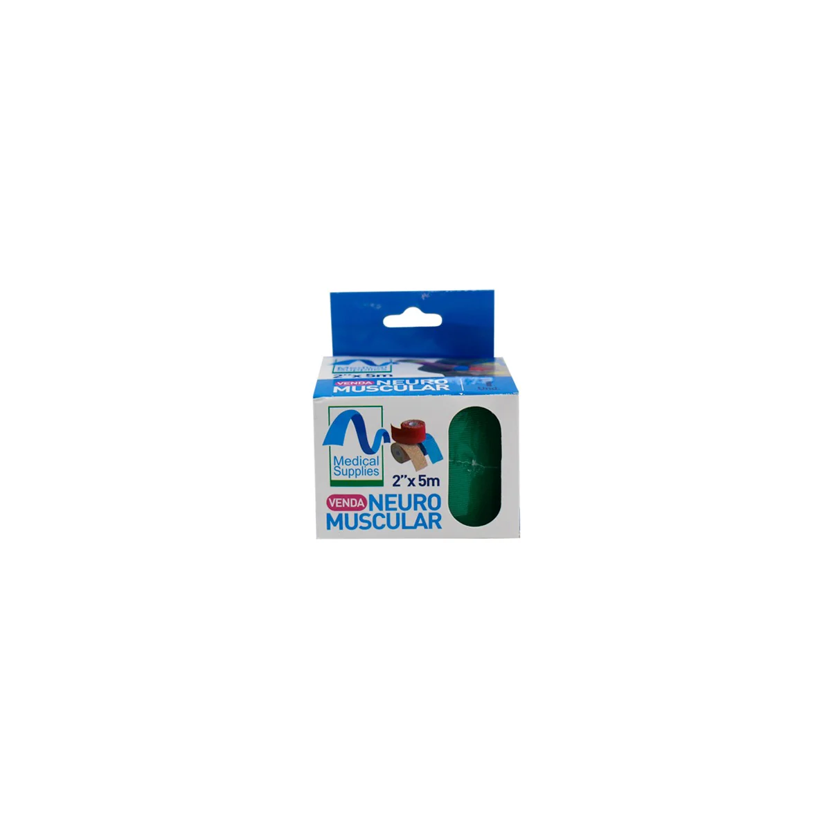 Venda Kinesiológica Neuro Muscular Verde 2x5m - Medical Supplies